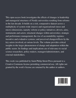 Reforms, Organizational Change and Performance in Higher Education