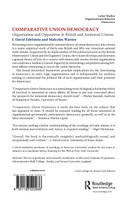 Comparative Union Democracy