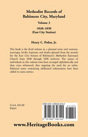 Methodist Records of Baltimore City, Maryland