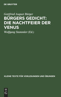 Bürgers Gedicht