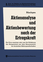 Aktienanalyse und Aktienbewertung nach der Ertragskraft