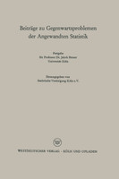 Beitrage Zu Gegenwartsproblemen Der Angewandten Statistik
