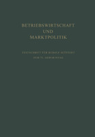 Betriebswirtschaft Und Marktpolitik