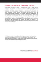 El Actor y la Actriz, Su Formación y la Voz.