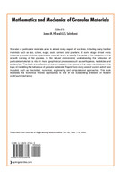 Mathematics and Mechanics of Granular Materials