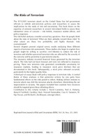 The Risks of Terrorism