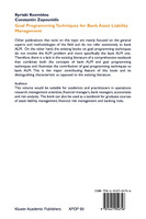Goal Programming Techniques for Bank Asset Liability Management