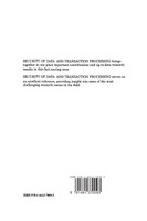 Security of Data and Transaction Processing