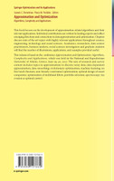 Approximation and Optimization