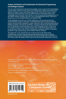 Analysis, Verification and Transformation for Declarative Programming and Intelligent Systems