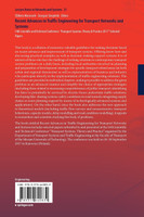 Recent Advances in Traffic Engineering for Transport Networks and Systems