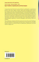 Open Problems in Optimization and Data Analysis