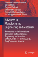 Advances in Manufacturing Engineering and Materials