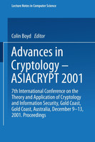 Advances in Cryptology Asiacrypt 2001