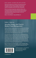 Security, Privacy, and Trust in Modern Data Management