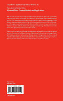 Advanced Finite Element Methods and Applications