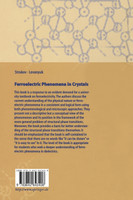 Ferroelectric Phenomena in Crystals