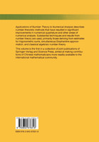 Applications of Number Theory to Numerical Analysis