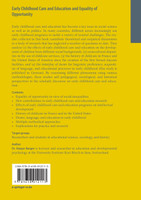 Early Childhood Care and Education and Equality of Opportunity