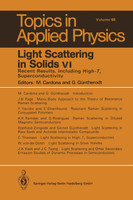 Light Scattering in Solids VI