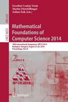 Mathematical Foundations of Computer Science 2014