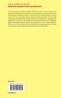 Optimization Methods, Theory and Applications