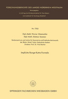 Implizite Runge-Kutta-Formeln