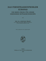 Das Fernstrassenproblem Europas