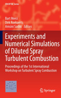 Experiments and Numerical Simulations of Diluted Spray Turbulent Combustion