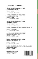 Developments in Crystalline Polymers 1