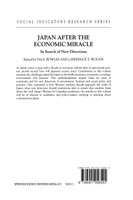 Japan after the Economic Miracle