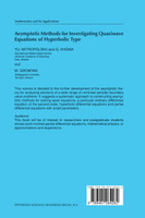 Asymptotic Methods for Investigating Quasiwave Equations of Hyperbolic Type