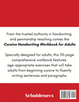 Cursive Handwriting Workbook for Adults