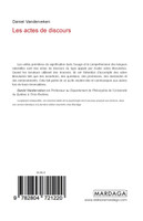 Les actes de discours