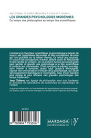 Les grandes psychologies modernes