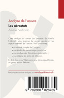 Les aérostats d'Amélie Nothomb (Analyse de l'œuvre)