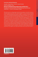 Advances in Manufacturing Engineering and Materials II