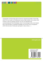 Gemeinsamkeiten und Unterschiede der Phraseologiekonzeption bei Bally und Vinogradov