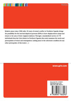 Prerequisites of return and reintegration for long term internally displaced persons in Northern Uganda