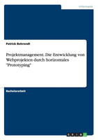 Projektmanagement. Die Entwicklung von Webprojekten durch horizontales "Prototyping"