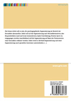 Marktsegmentierung im Kreuzfahrtenbereich. Psychographische Segmentierung
