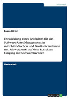 Entwicklung eines Leitfadens für das Software-Asset-Management in mittelständischen und Großunternehmen mit Schwerpunkt auf dem korrekten Umgang mit Softwarelizenzen