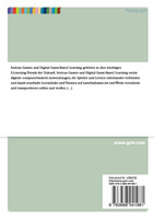 Serious Games und Digital Game Based Learning. Spielebasierte E-Learning Trends der Zukunft
