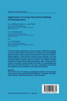 Applications of Group-Theoretical Methods in Hydrodynamics