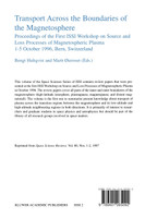 Transport Across the Boundaries of the Magnetosphere