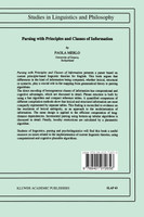 Parsing with Principles and Classes of Information