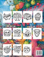 Food & Snacks Coloring Book