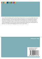 Depressionen aus systemischer Sicht. Beziehungsmuster in Verbindung mit depressiven Störungen