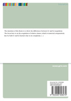 First and Second Language Acquisition of German Relative Clauses