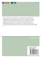 Systemische Beratung in Organisationen